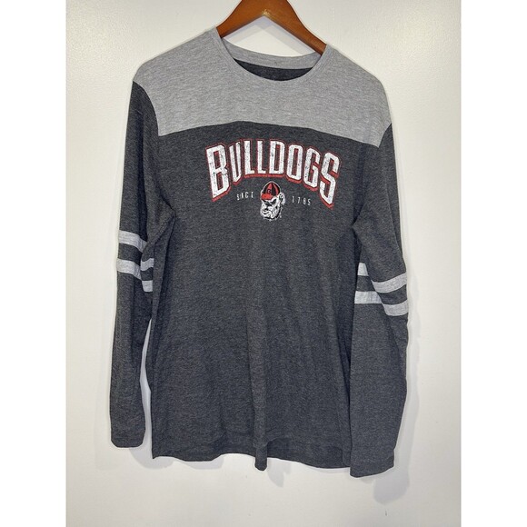 Champion Tops - Georgia Bulldogs Long Sleeve Shirt Nike Tee Gray XXL Athletic Cut Y2K Streetwear